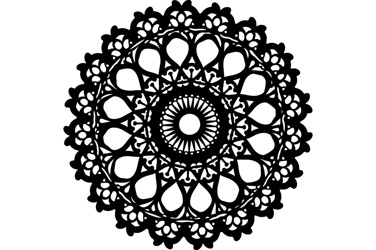 Ornate Black Mandala Designs Set, an Object Graphic by jahid234 (Photo 3 of 10)