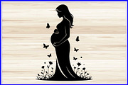 30 Pregnant Mom Silhouette Bundle, a Person Illustration by Artivon (Thumbnail 3 of 4)