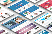 Perspective Website Mock-Up, a Device Mockup by Graphicsworld125 (Thumbnail 1 of 5)