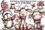 Whimsical Christmas Clipart, an Illustration by Craft Nest (Thumbnail 1 of 6)