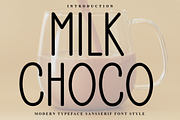 Milk Choco, a Sans Serif Font by InermediaSTUDIO (Thumbnail 1 of 8)