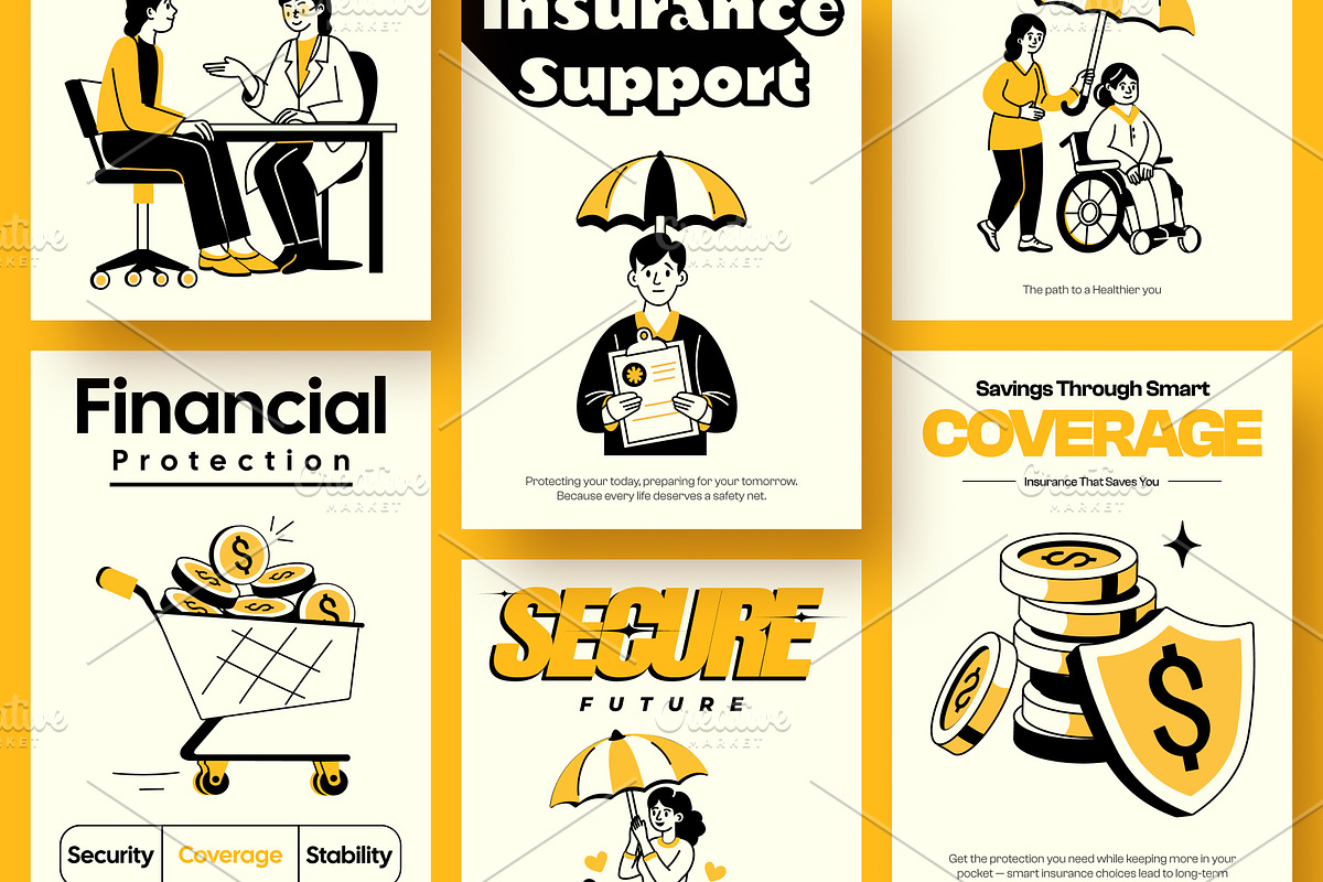 Insurance Drawing Illustration, a Solid Icon by Vectors Market (Photo 3 of 9)