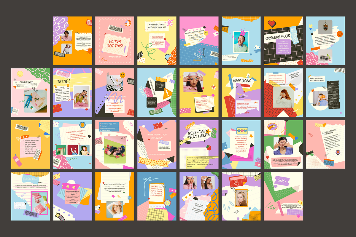 Pinelope Playful Instagram Templates, a Social Media Template by rainbojelia (Photo 18 of 18)