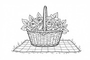 Floral Bouquet Line Art Set, an Illustration by BIPLOB EXPERT (Thumbnail 9 of 9)