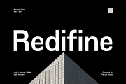 Redifine – Sans Serif Font, a Sans Serif Font by Fikryal Studio (Thumbnail 1 of 15)