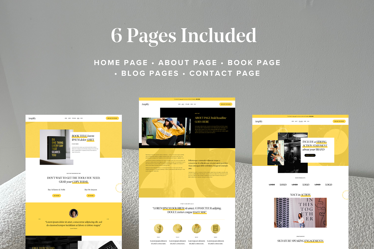 Public Speaker Squarespace Website Template preview 4