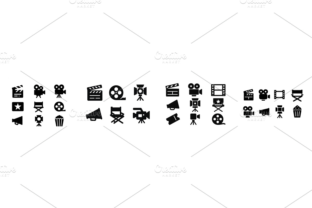 Collection of black and white film, an Illustration by ZinetroN