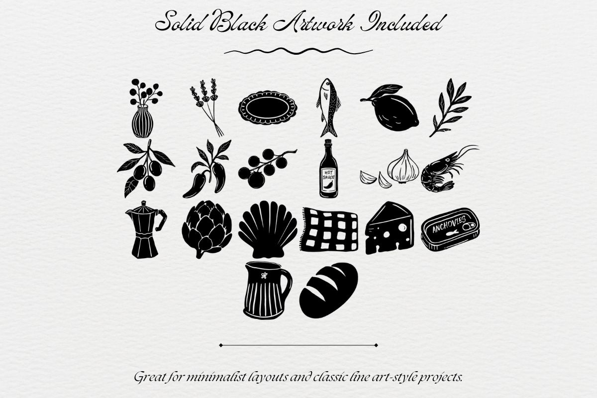 Mediterranean Market Clip Art Bundle, a Food Illustration by Fins and Fiction (Photo 5 of 9)