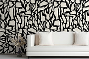 Abstract White Rock Shapes, a Wallpaper Graphic by MalyskaStudio (Thumbnail 3 of 6)