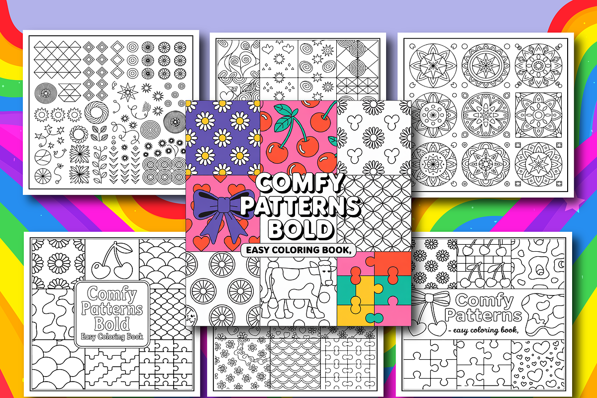 Comfy Patterns Coloring Book for Kid, an Object Illustration by Design Zone (Photo 2 of 4)