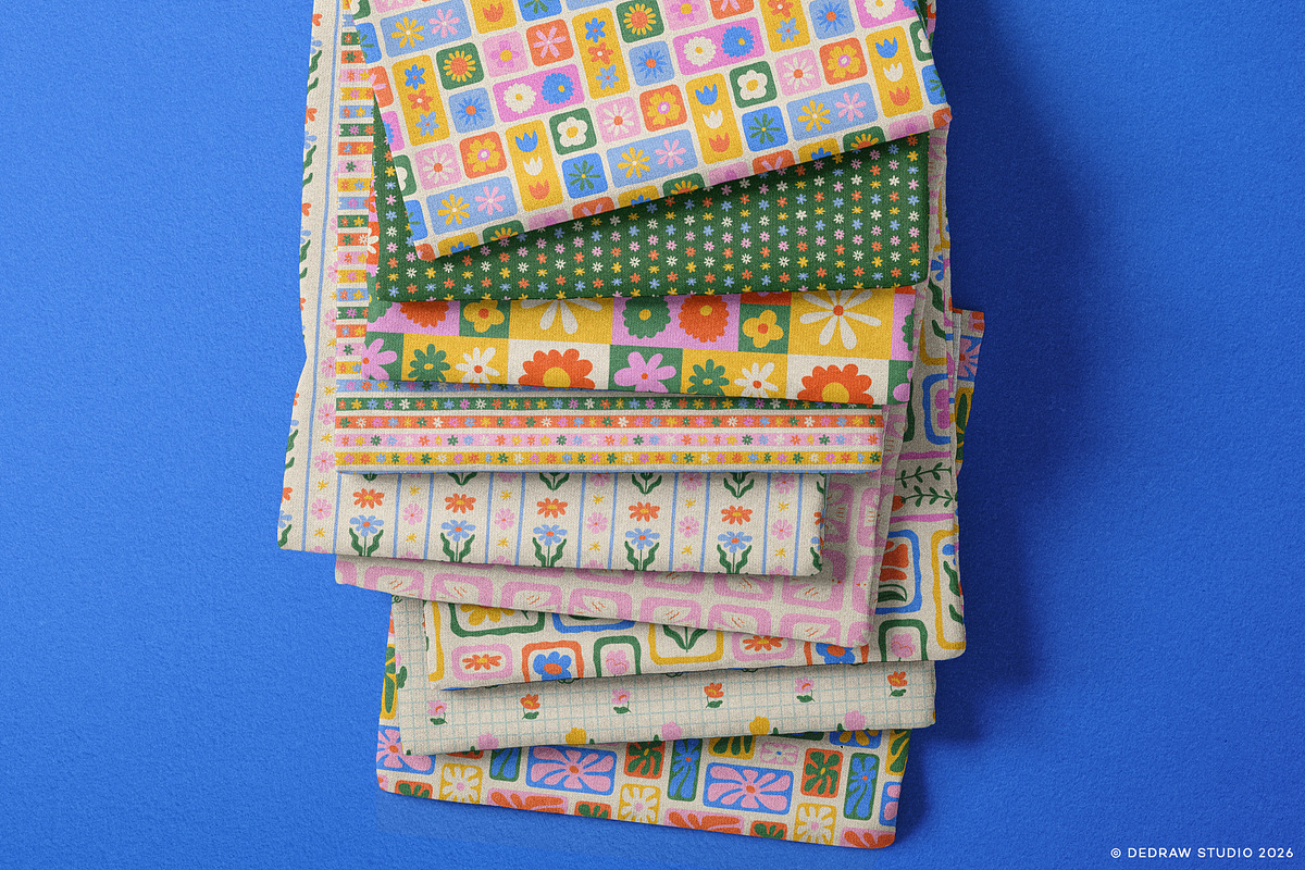Patchwork Florals: Pattern Set, a Pattern Graphic by Dedraw Studio (Photo 9 of 13)