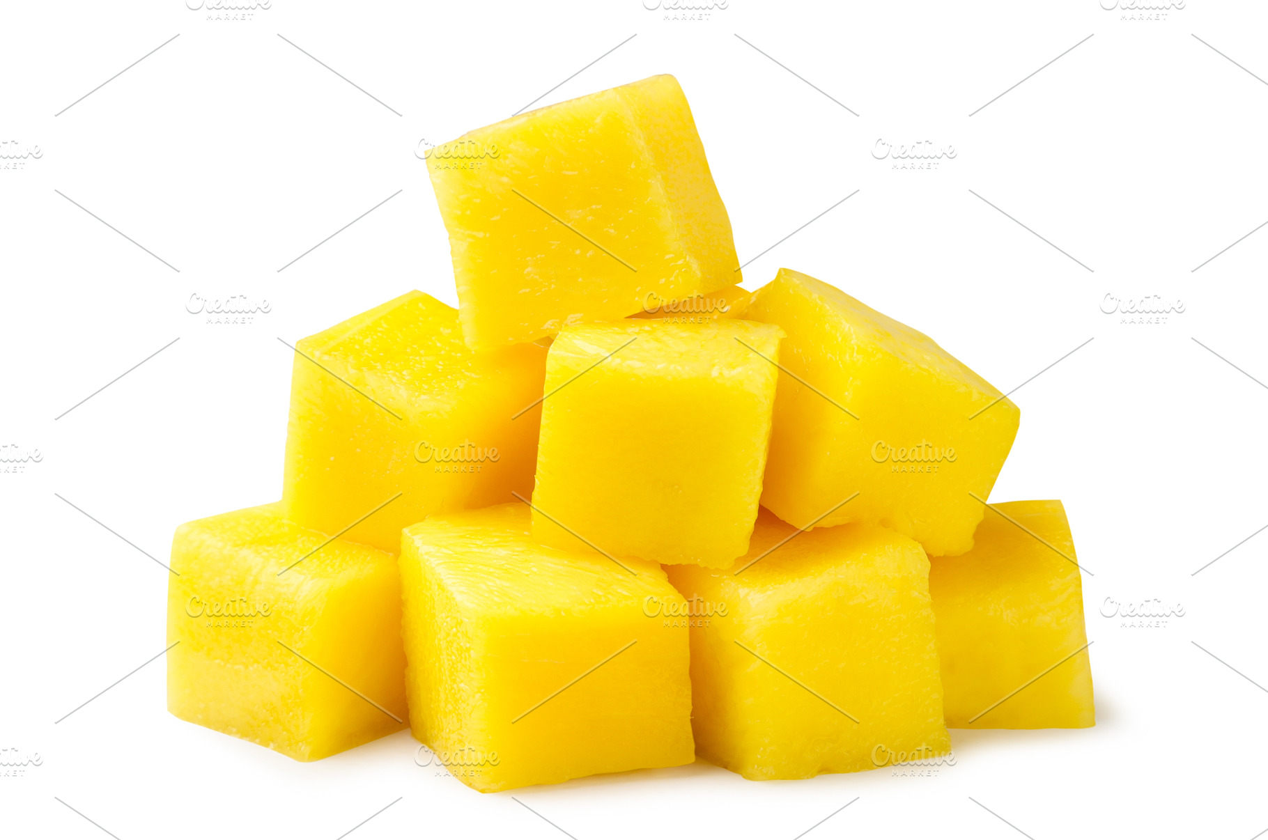 Pile of mango slice close-up on a, a Food & Drink Photo by innakreativ