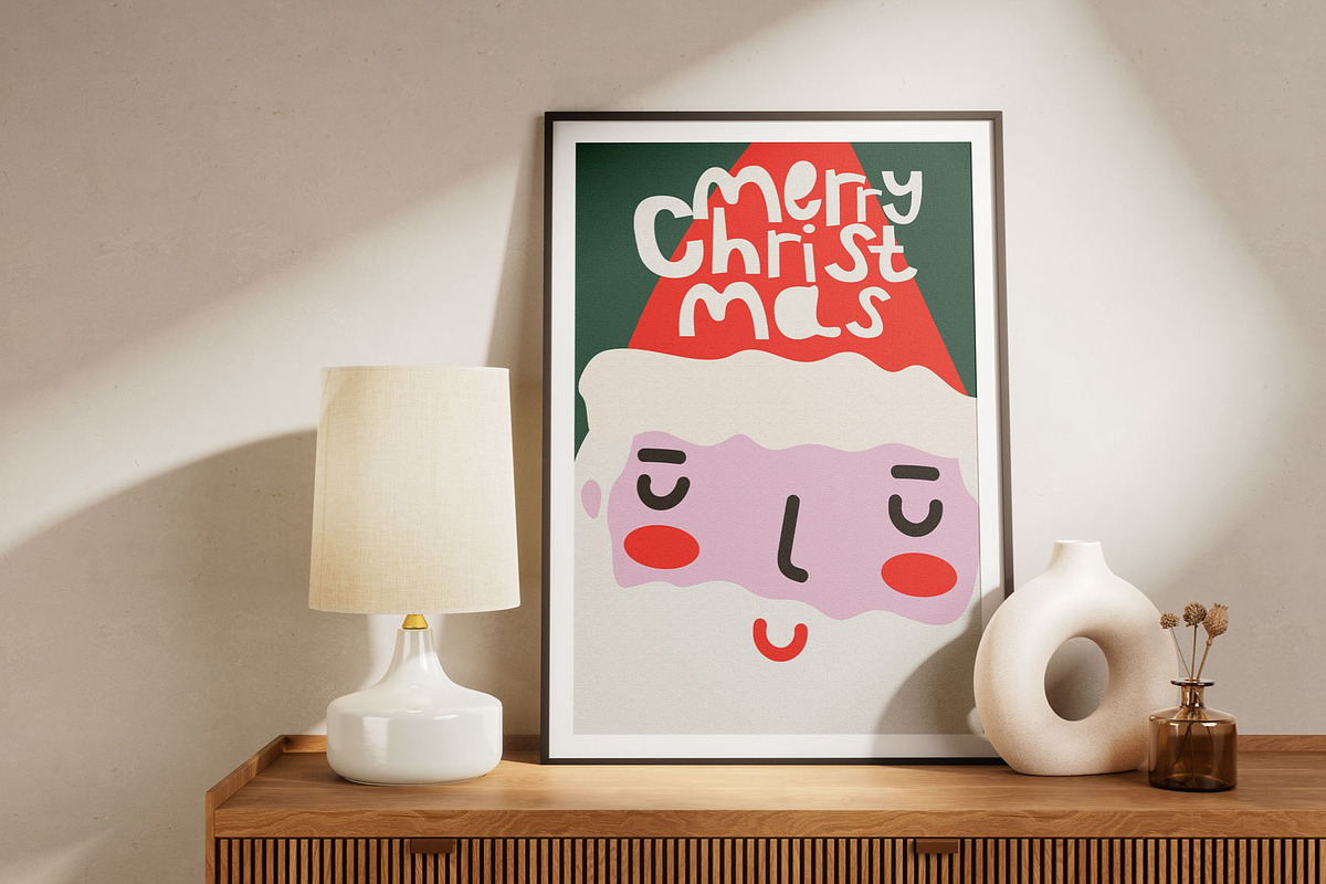 Christmas Retro Posters Collection, a Seasonal Illustration by Luamor (Photo 5 of 7)