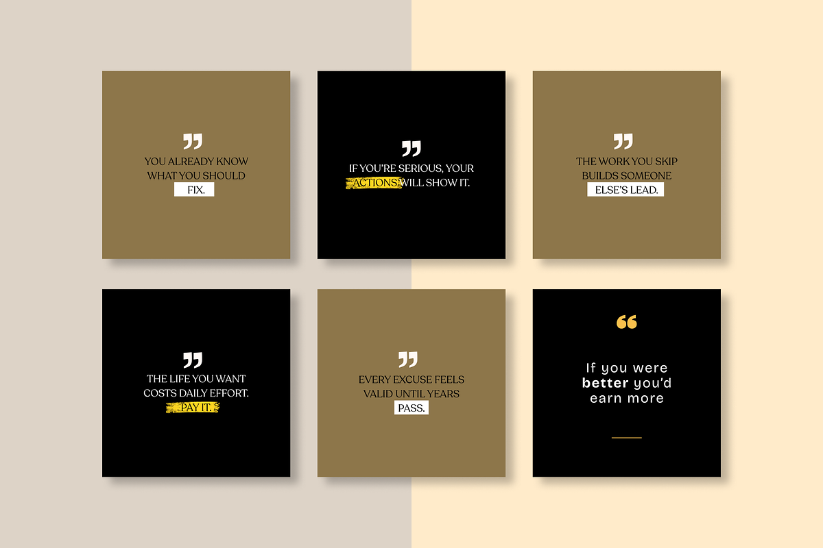 50 inspiring instagram template, a Social Media Template by RB Boutique (Photo 5 of 9)