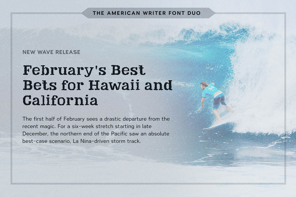 American Writer Vintage Font Duo, a Sans Serif Font by Parker Creative (Photo 4 of 6)
