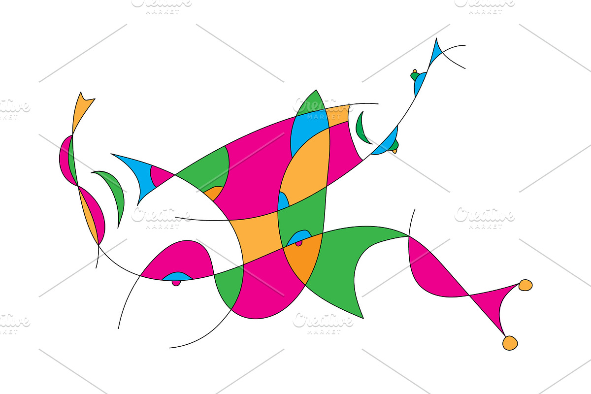 Abstract painting of a crab, an Illustration by DutchDigitalDesign (Photo 3 of 3)
