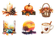 Serene Autumn Day Clipart, an Illustration by CreationArt (Thumbnail 5 of 5)