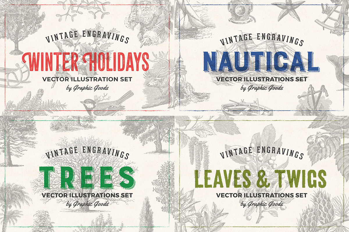 Vintage Illustration Bundle 80% OFF, an Object Graphic by Graphic Goods (Photo 6 of 10)