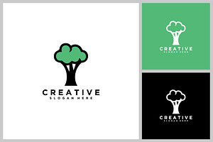 Tree logo design vector template, a Branding & Logo Template by quadrazo