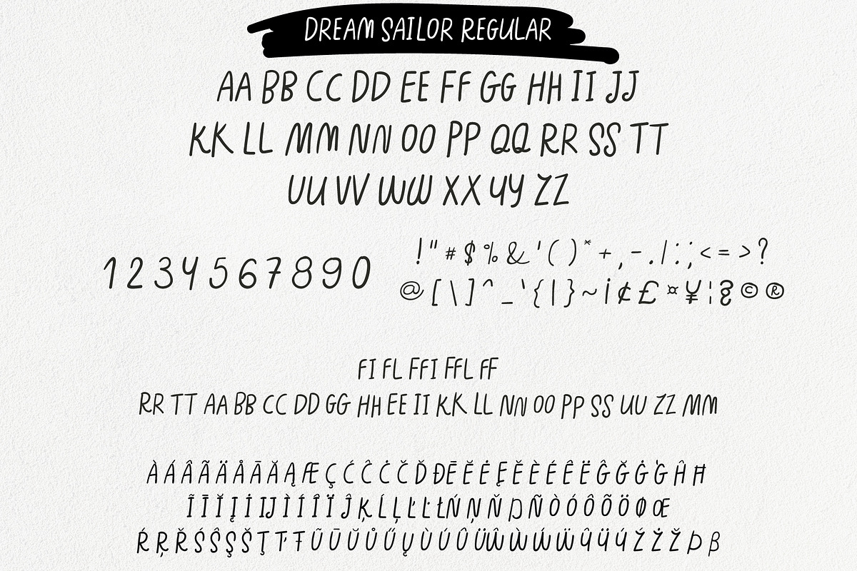 Dream Sailor Font Duo, a Sans Serif Font by Anna Ivanir (Photo 8 of 10)