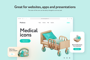 Medwoo Medical 3D Icons