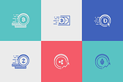 Crypto icons, an Outline Icon by Somewan draws (Thumbnail 2 of 5)