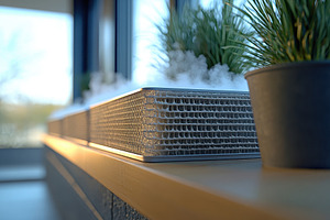 Decorative planter arrangement featu, a Photo by Tanuart
