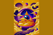 Cosmic Surreal Art Bundle, a Decorative Illustration by StockVerse Creative (Thumbnail 2 of 4)