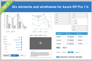 30 Elements For Axure Pro 7.0 Vol.2