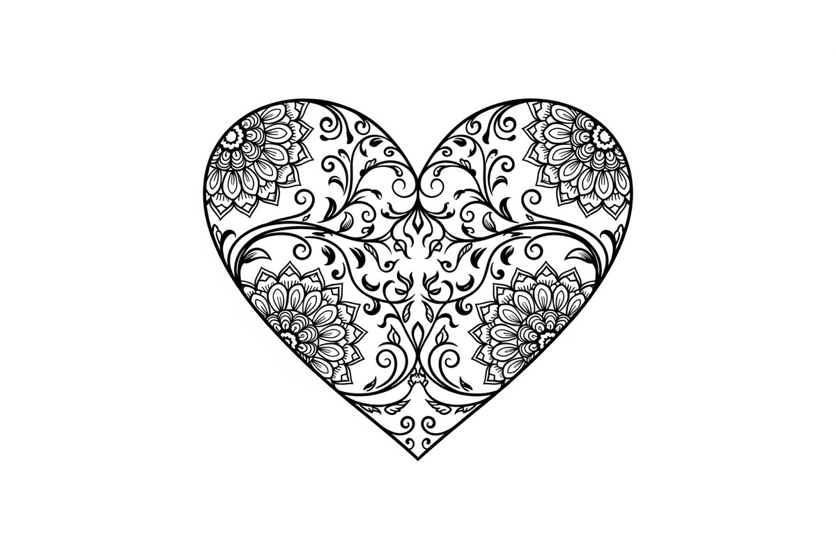 Ornamental Heart Silhouette Bundle, an Illustration by jahid234 (Photo 3 of 31)