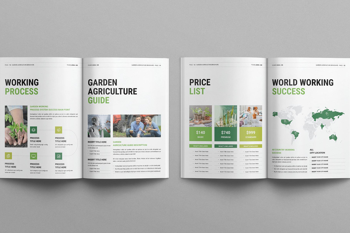 Garden Agriculture Brochure Template, a Brochure Template by E-Type (Photo 5 of 7)