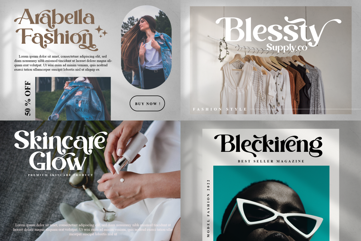 Modern Luxury Serif Font Bundle Vol1, a Serif Font by Ronny Studio (Photo 3 of 9)