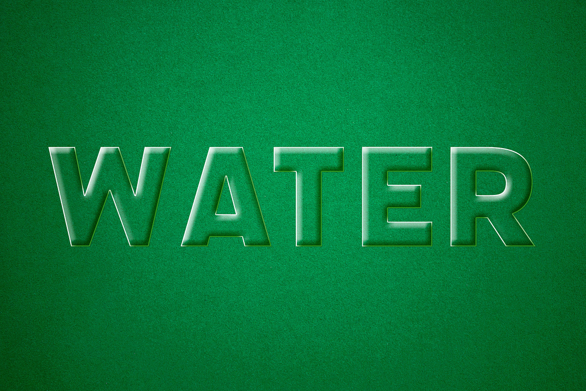 Water Text Effect, a Layer Style Add-On by CreativeShaper (Photo 1 of 3)