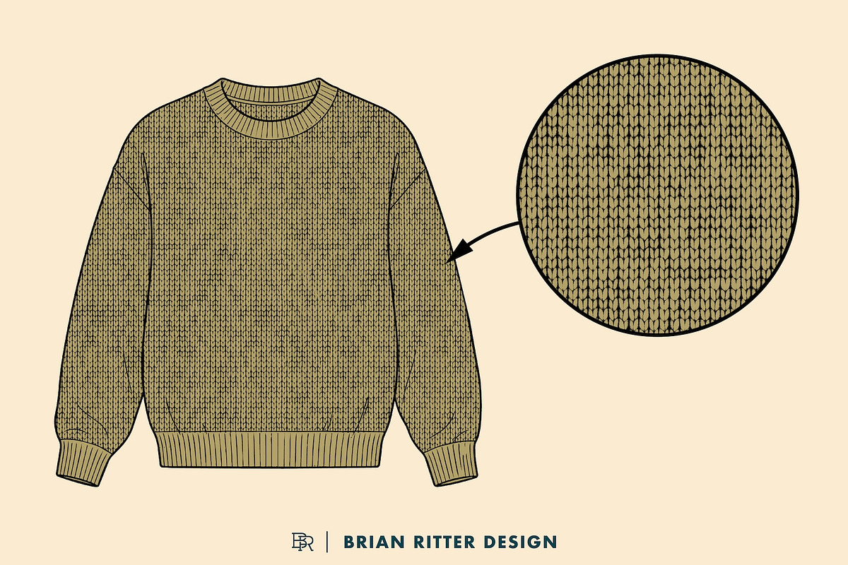 Distressed Textile Procreate Brushes, a Brush Add-On by Brian Ritter Design (Photo 3 of 9)