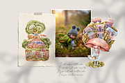 SALE! Watercolor Fairy tale cottage, a Decorative Illustration by Tiana Geo (Thumbnail 5 of 13)