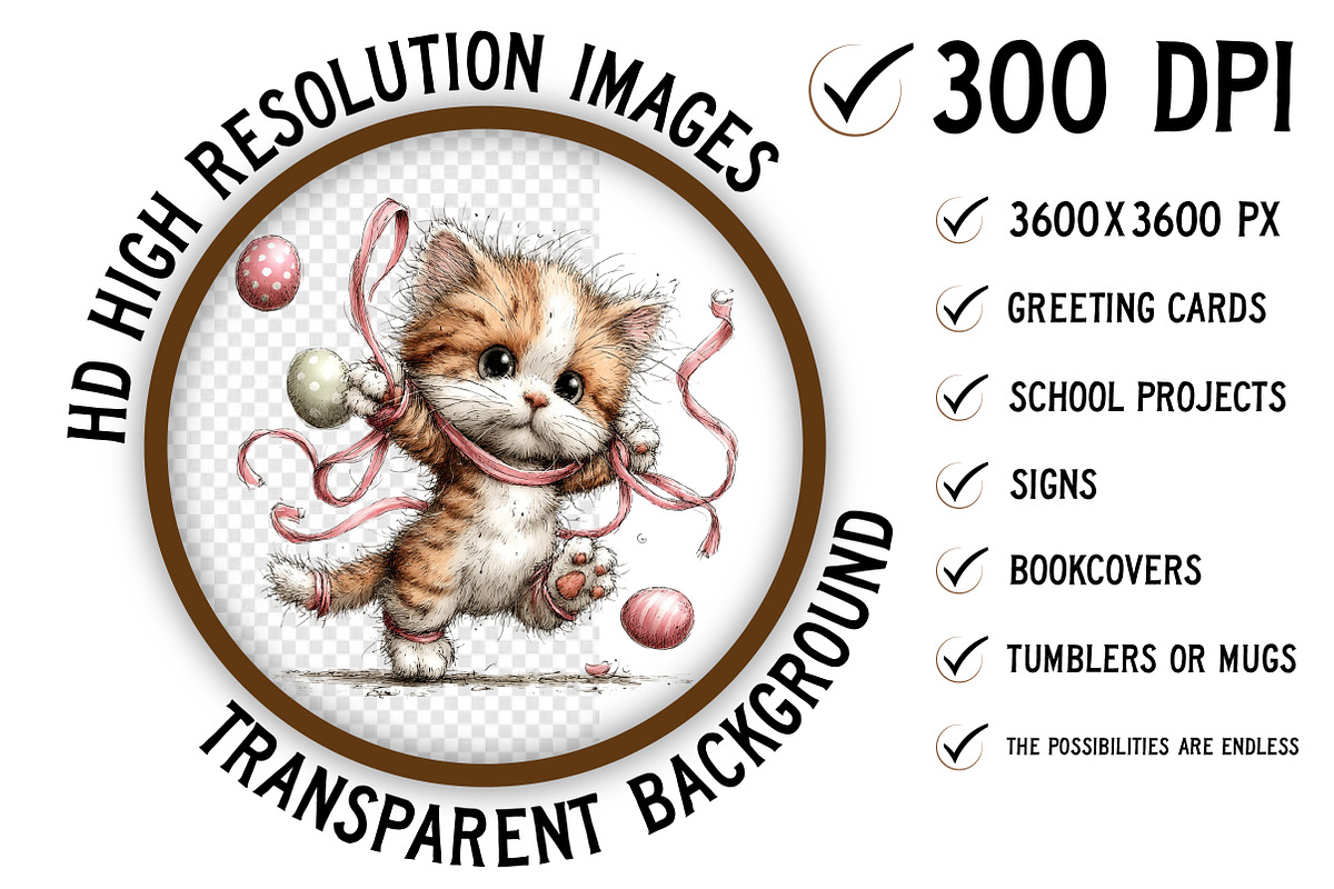 Easter Funny Cats Clipart Png, an Illustration by Craft Nest (Photo 2 of 11)
