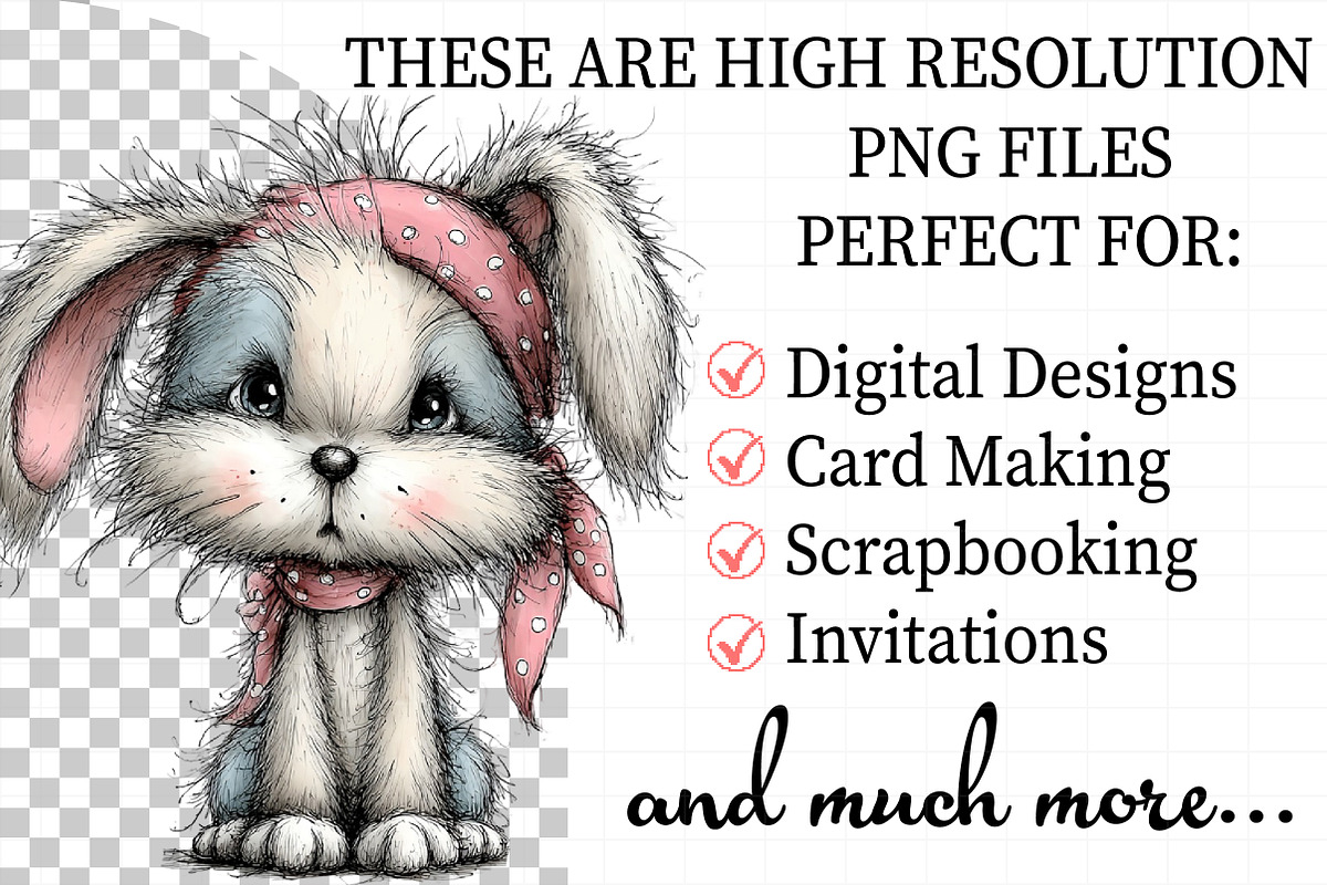 Whimsical Easter Dogs Clipart, an Illustration by Daily.Designs (Photo 2 of 8)