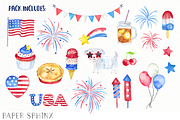 4th of July Clipart Pack, an Illustration by PaperSphinx (Thumbnail 2 of 3)