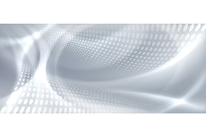 Flowing dot pattern with gray tech, a Technology Illustration by art PVP - market