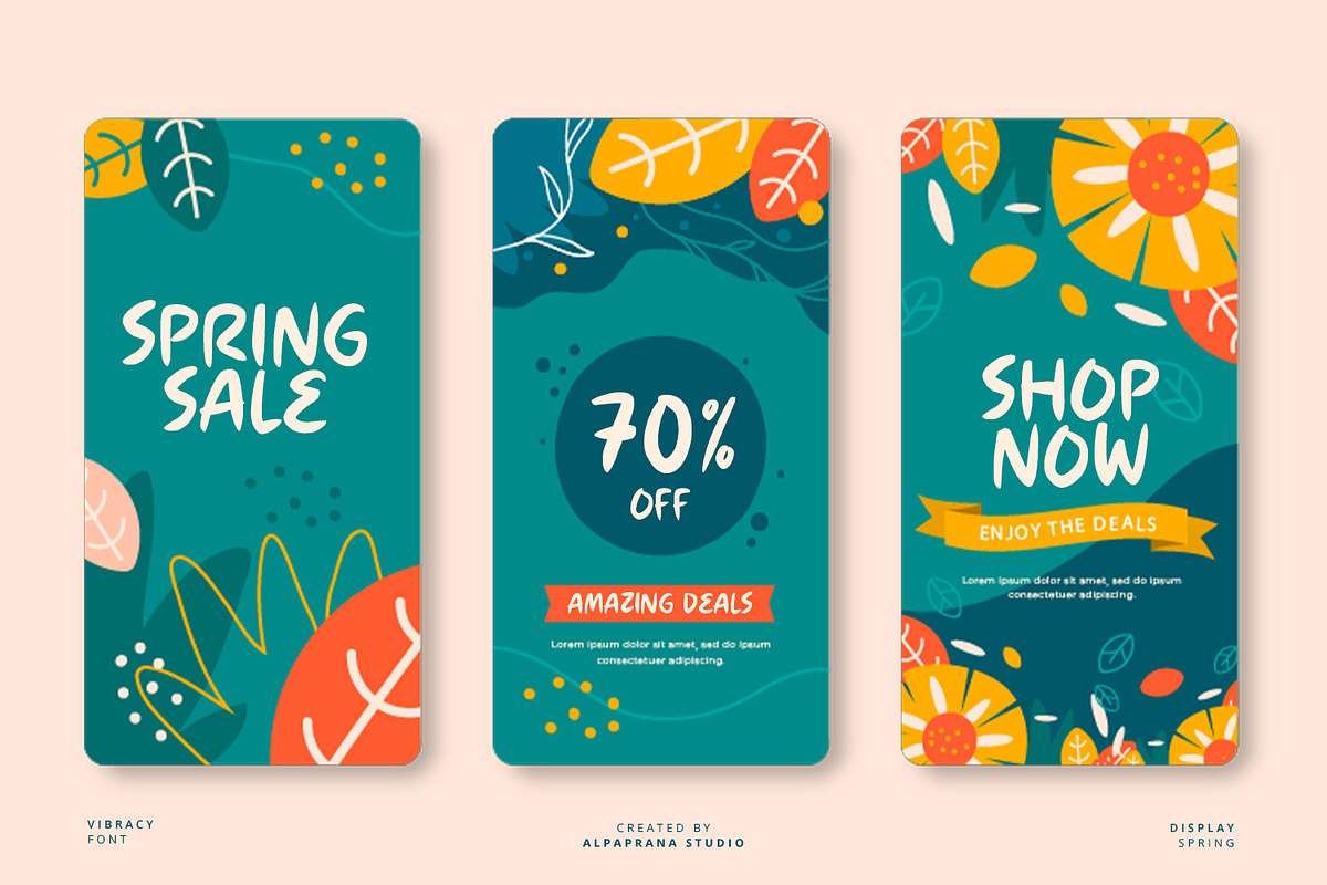 Vibrancy - Display Font, a Script Font by Alpaprana (Photo 6 of 9)