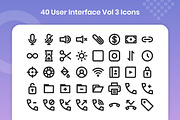 40 Interface Vol 3 - Line, an Outline Icon by Kmg Design (Thumbnail 2 of 2)
