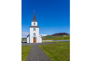 The Landa church cemetery in Heimaey, an Architecture Photo by Backyard Stock