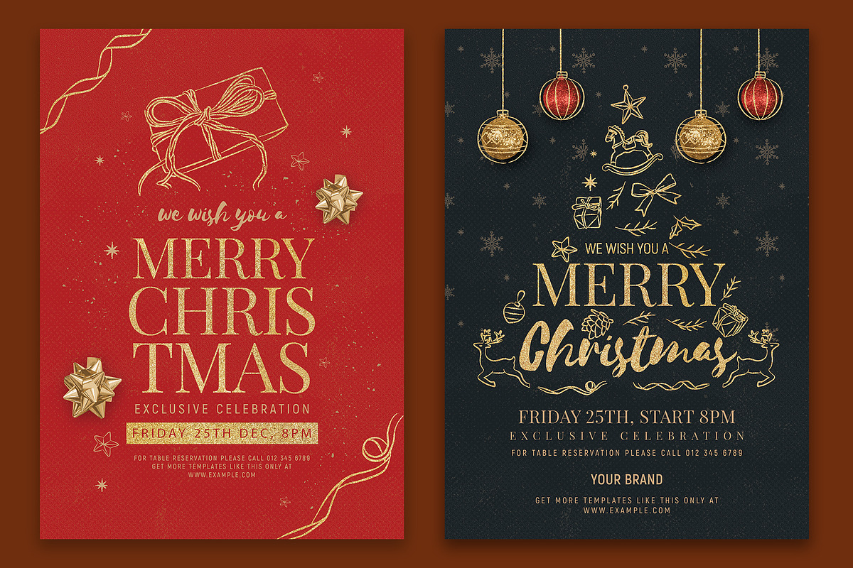 Christmas Flyer Template, a Templates & Theme by Designbuys (Photo 1 of 5)