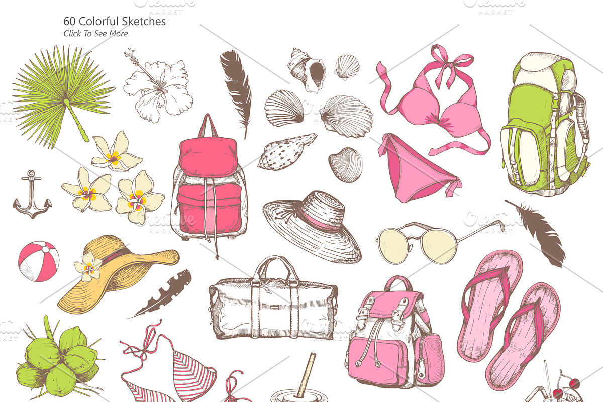 Travel And Vacation, an Object Illustration by Mona Monash (Photo 2 of 7)