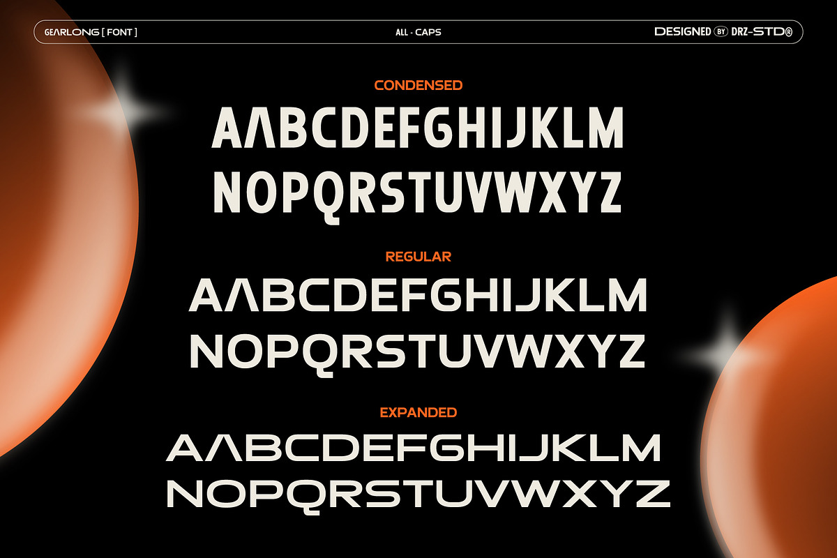 Gearlong – 3 Width Modern Sans Font, a Sans Serif Font by Drizy (Photo 4 of 10)