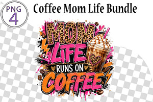 Coffee Mom Life Bundle., a Seasonal Illustration by CreationArt