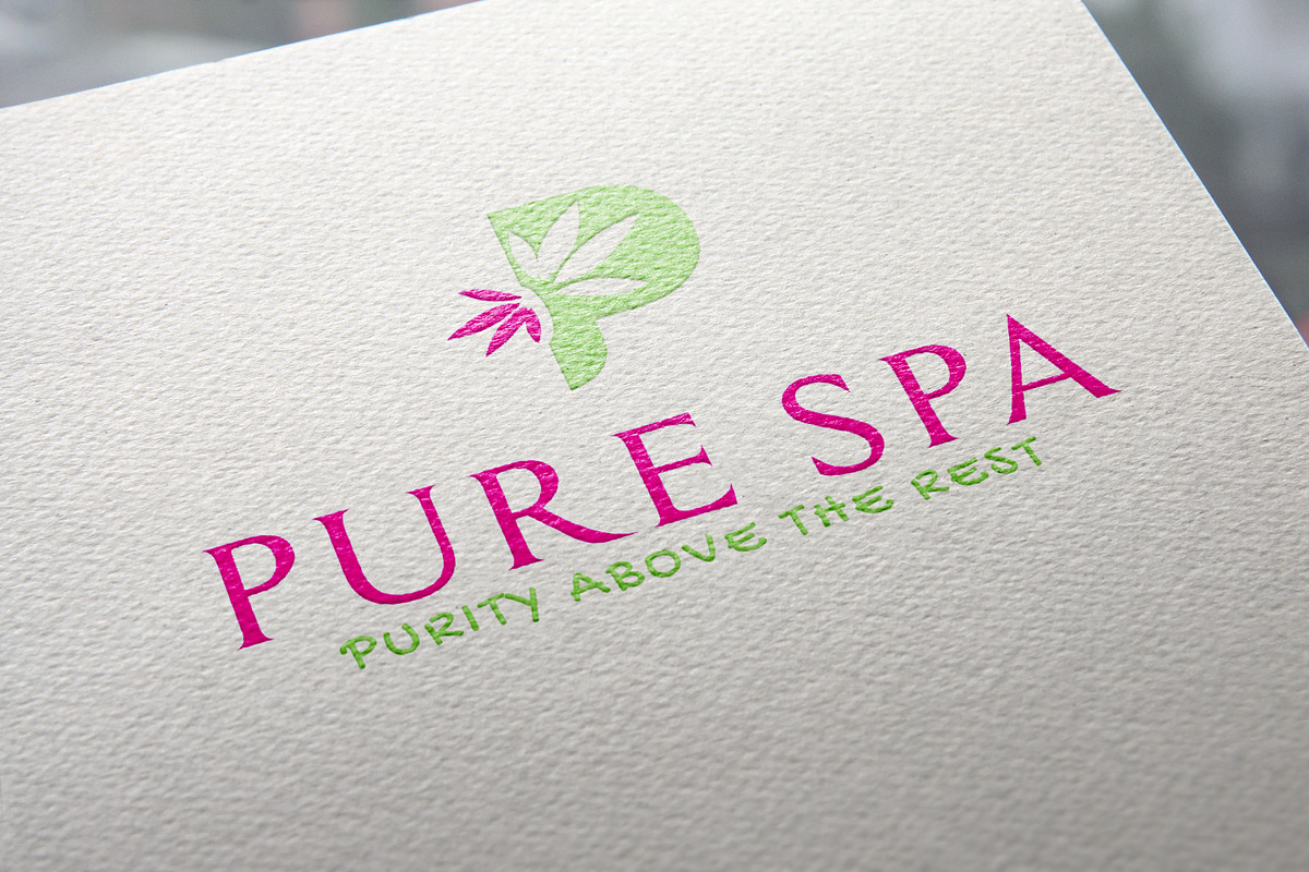 Pure Spa Logo Template, a Branding & Logo Template by GladicMonster (Photo 6 of 6)