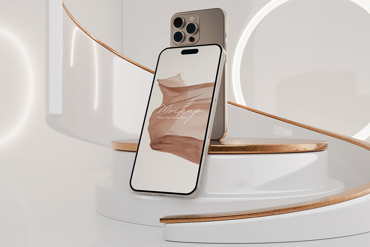iPhone 16 Pro Mockup, a Product Mockup by MrLetters (Photo 4 of 5)