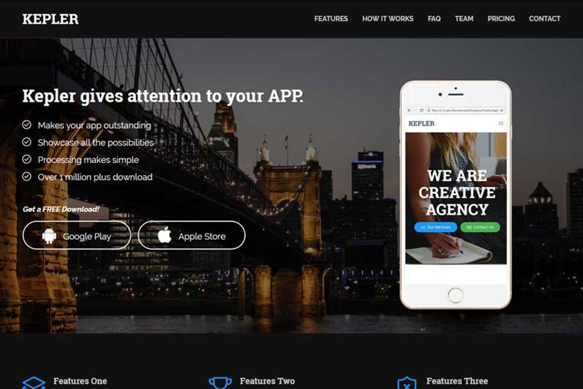 Kepler, a Bootstrap Template by romel.panahon (Photo 2 of 4)
