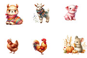 Farm Animal Clipart, a Seasonal Illustration by CreationArt (Thumbnail 5 of 5)